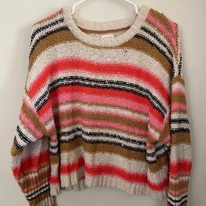 Billabong Easy Going Pullover Stripe Sweater size small